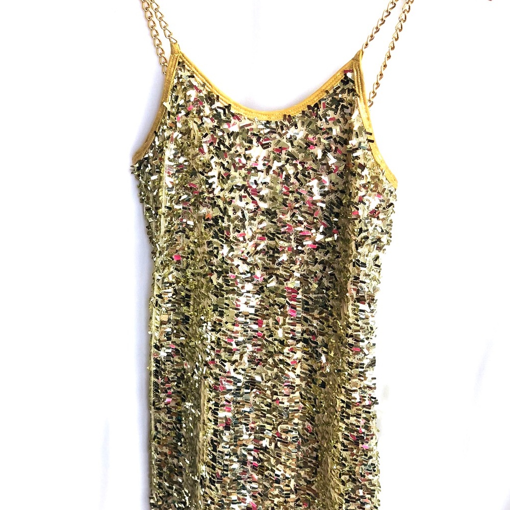 Roma Costume - gold sequence mini